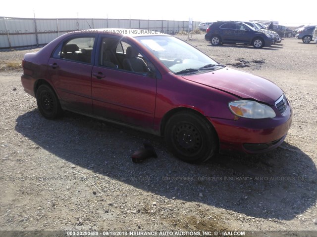 1NXBR32E17Z803231 - 2007 TOYOTA COROLLA CE/LE/S MAROON photo 1