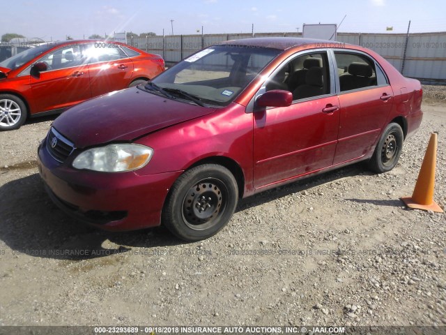 1NXBR32E17Z803231 - 2007 TOYOTA COROLLA CE/LE/S MAROON photo 2