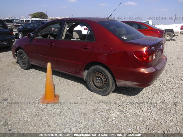 1NXBR32E17Z803231 - 2007 TOYOTA COROLLA CE/LE/S MAROON photo 3