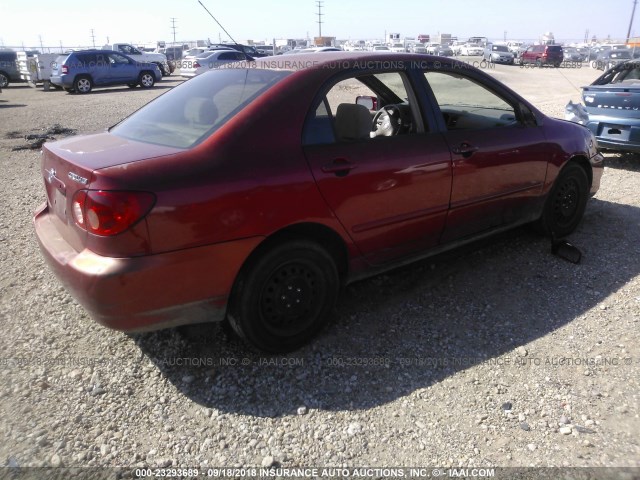 1NXBR32E17Z803231 - 2007 TOYOTA COROLLA CE/LE/S MAROON photo 4