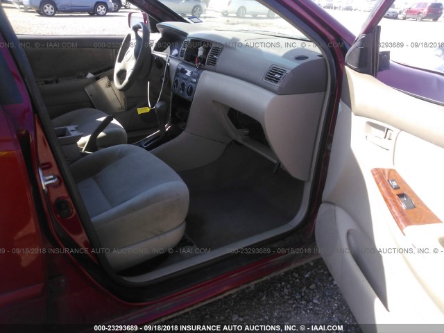 1NXBR32E17Z803231 - 2007 TOYOTA COROLLA CE/LE/S MAROON photo 5