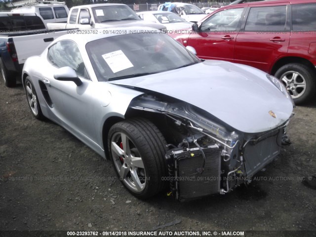 WP0AB2A82GK185536 - 2016 PORSCHE CAYMAN S/GTS SILVER photo 1