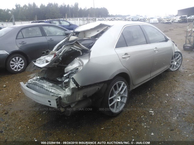 4T4BF1FK4DR321979 - 2013 TOYOTA CAMRY L/SE/LE/XLE BEIGE photo 4
