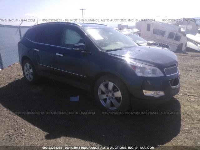 1GNKVLED3CJ214252 - 2012 CHEVROLET TRAVERSE LTZ BLUE photo 1