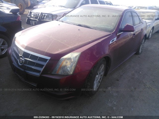 1G6DG5EY9B0102993 - 2011 CADILLAC CTS LUXURY COLLECTION RED photo 2