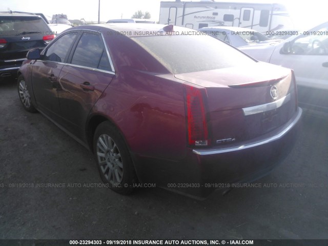 1G6DG5EY9B0102993 - 2011 CADILLAC CTS LUXURY COLLECTION RED photo 3