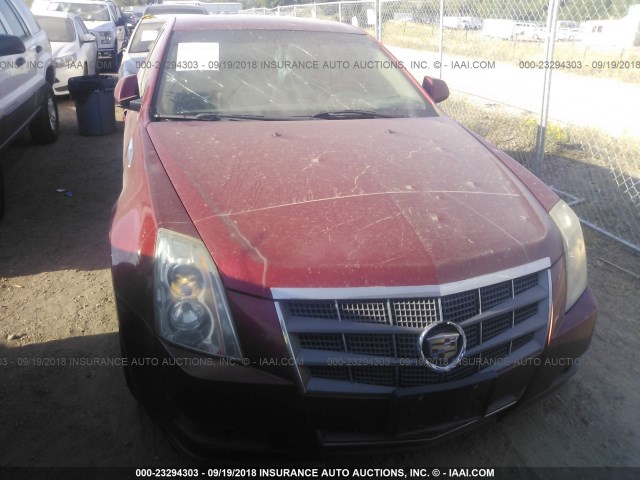 1G6DG5EY9B0102993 - 2011 CADILLAC CTS LUXURY COLLECTION RED photo 6