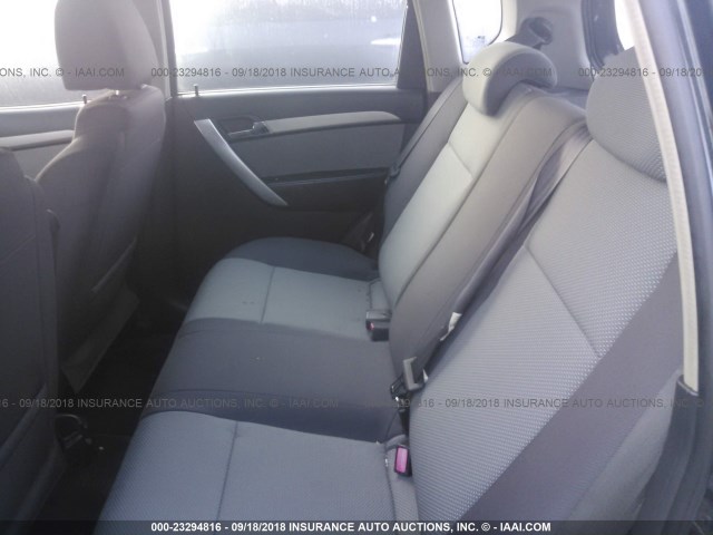 KL1TD66E69B657823 - 2009 CHEVROLET AVEO LS/LT BLACK photo 8