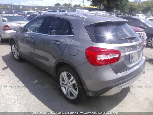 WDCTG4GB8FJ057079 - 2015 MERCEDES-BENZ GLA 250 4MATIC GRAY photo 3