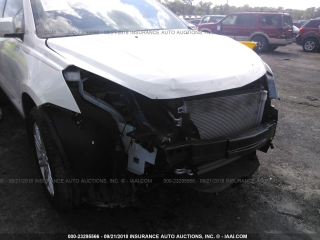 1GNKRGKDXFJ196613 - 2015 CHEVROLET TRAVERSE LT WHITE photo 6