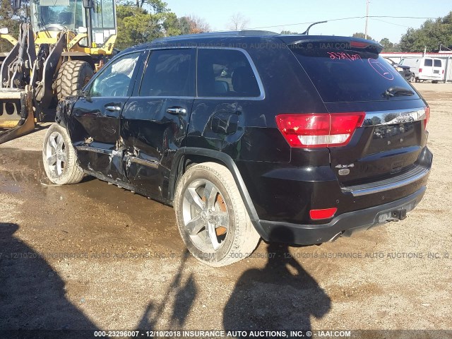 1C4RJFCT1DC651834 - 2013 JEEP GRAND CHEROKEE OVERLAND BLACK photo 3