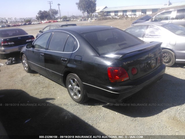 JT8BD69S020152334 - 2002 LEXUS GS 300 BLACK photo 3