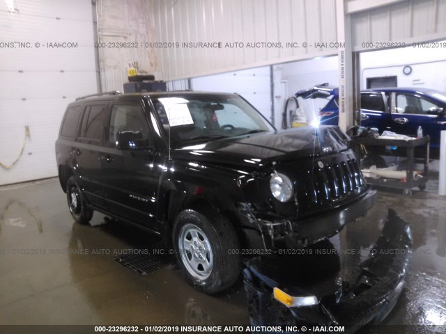 1C4NJRBBXCD555668 - 2012 JEEP PATRIOT BLACK photo 1