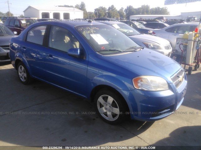 KL1TD5DE4AB124743 - 2010 CHEVROLET AVEO LS/LT BLUE photo 1