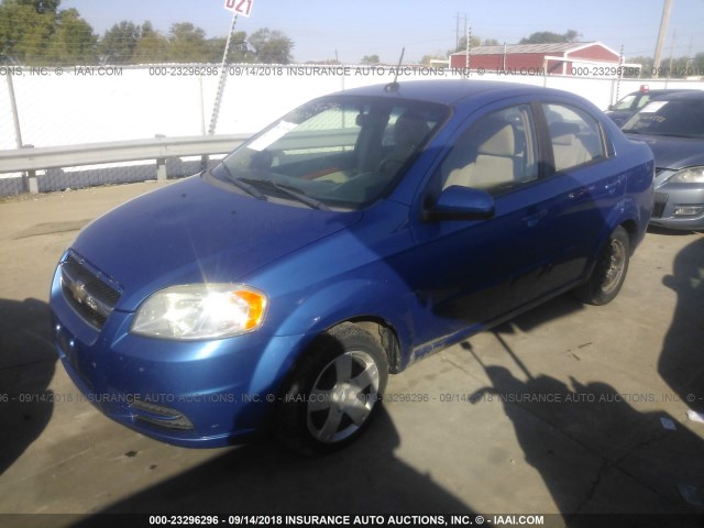 KL1TD5DE4AB124743 - 2010 CHEVROLET AVEO LS/LT BLUE photo 2