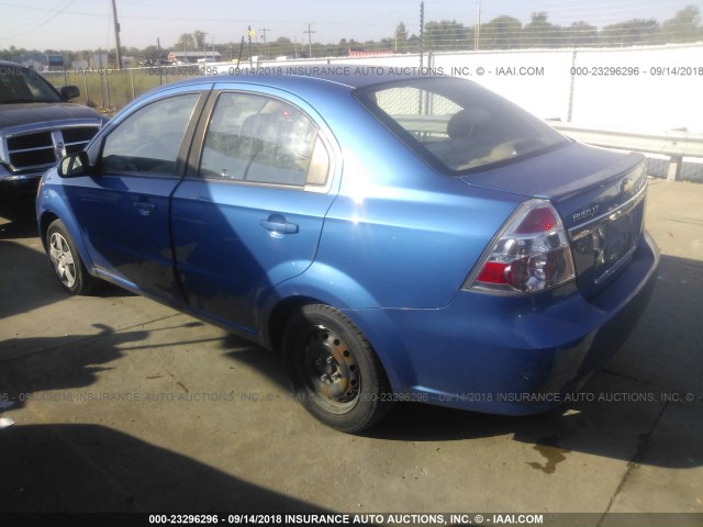 KL1TD5DE4AB124743 - 2010 CHEVROLET AVEO LS/LT BLUE photo 3