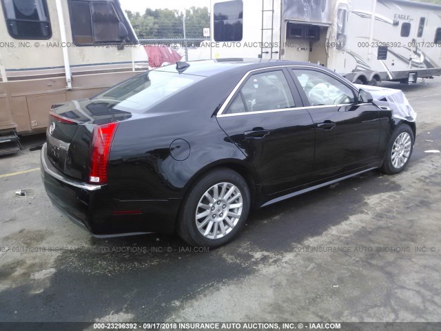 1G6DG5E57D0117422 - 2013 CADILLAC CTS LUXURY COLLECTION BLACK photo 4