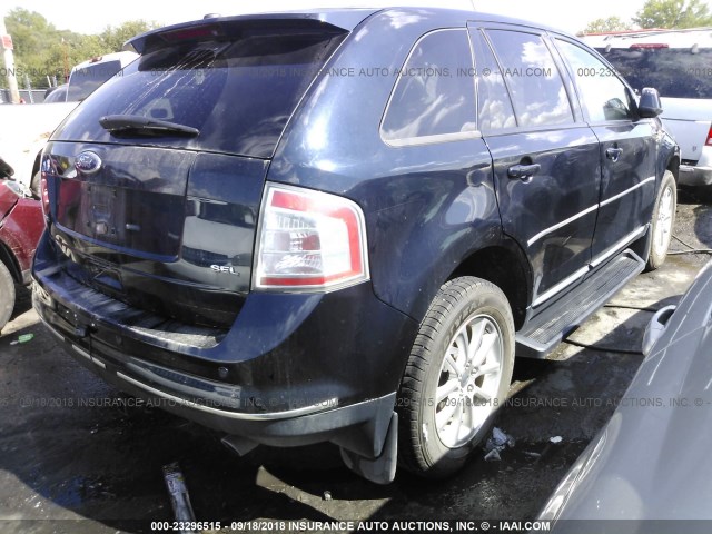 2FMDK38C89BA68002 - 2009 FORD EDGE SEL BLACK photo 4