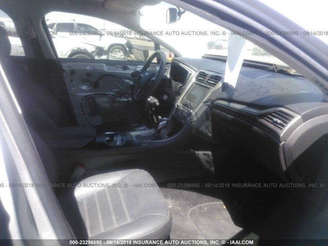 3FA6P0PU3GR195378 - 2016 FORD FUSION SE PHEV SILVER photo 5