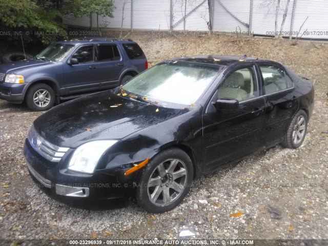 3FAHP02137R138751 - 2007 FORD FUSION SEL BLACK photo 2