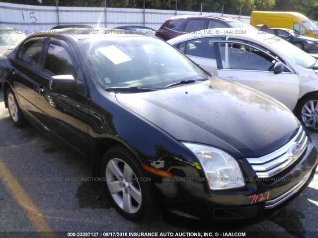 3FAHP06Z37R109024 - 2007 FORD FUSION S BLACK photo 1