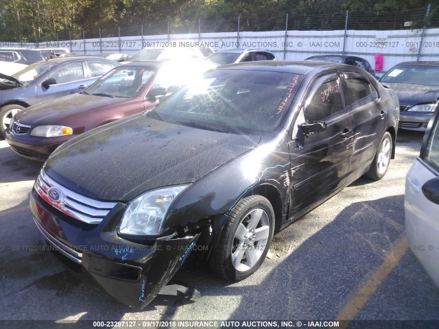 3FAHP06Z37R109024 - 2007 FORD FUSION S BLACK photo 2