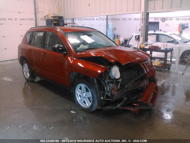 1J4NF4FB2AD601483 - 2010 JEEP COMPASS SPORT RED photo 1