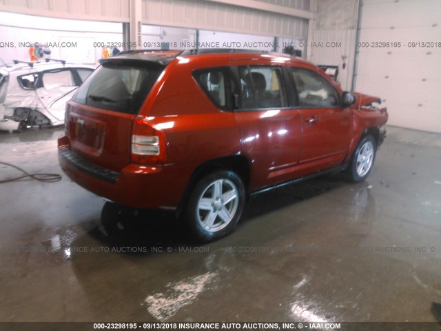 1J4NF4FB2AD601483 - 2010 JEEP COMPASS SPORT RED photo 4