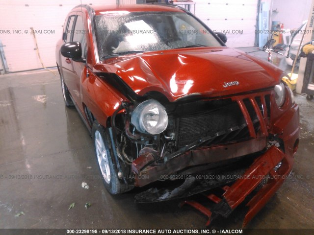 1J4NF4FB2AD601483 - 2010 JEEP COMPASS SPORT RED photo 6