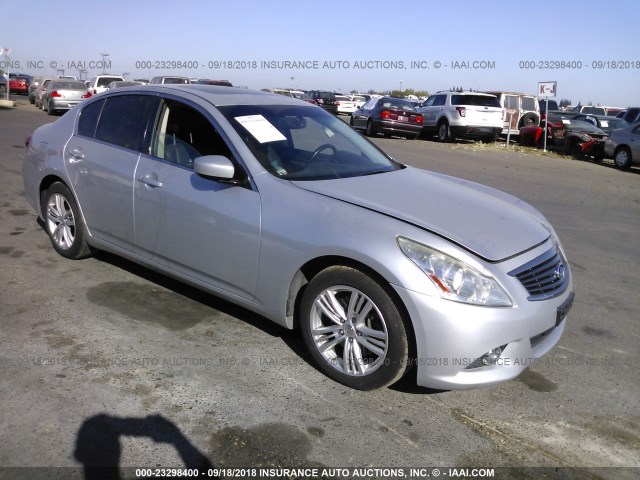 JN1CV6AP7CM931978 - 2012 INFINITI G37 SPORT SILVER photo 1