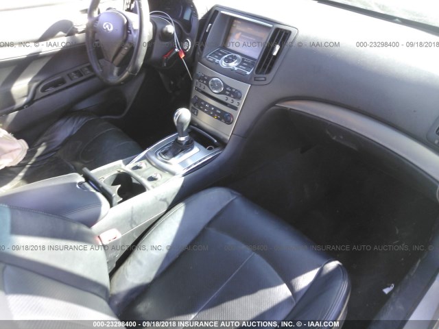 JN1CV6AP7CM931978 - 2012 INFINITI G37 SPORT SILVER photo 5