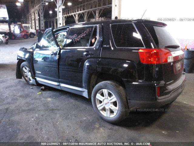 2GKFLSEK8G6263527 - 2016 GMC TERRAIN SLE BLACK photo 3