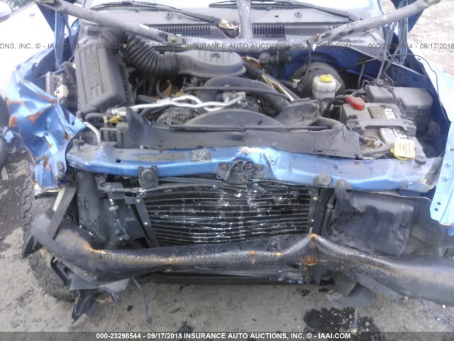 1B7GG22YXXS299469 - 1999 DODGE DAKOTA BLUE photo 10