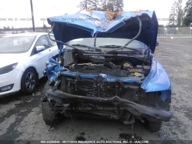 1B7GG22YXXS299469 - 1999 DODGE DAKOTA BLUE photo 6