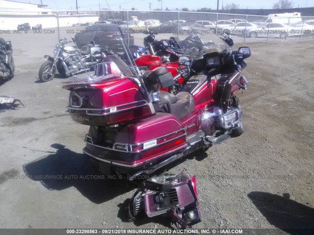 1HFSC2206RA600012 - 1994 HONDA GL1500 A BURGUNDY photo 4