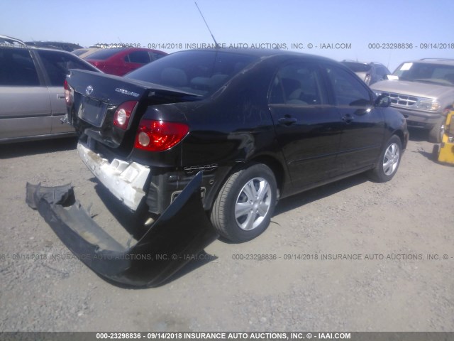 1NXBR32E17Z816870 - 2007 TOYOTA COROLLA CE/LE/S BLACK photo 4