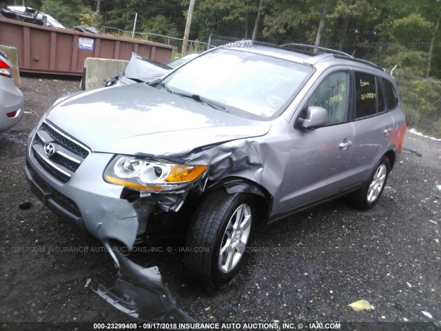 5NMSH73E88H174718 - 2008 HYUNDAI SANTA FE SE/LIMITED GRAY photo 2