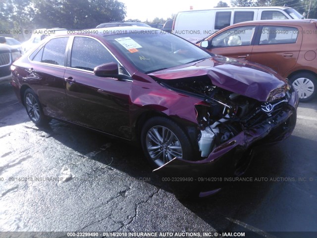 4T1BF1FK9FU981366 - 2015 TOYOTA CAMRY LE/XLE/SE/XSE RED photo 1