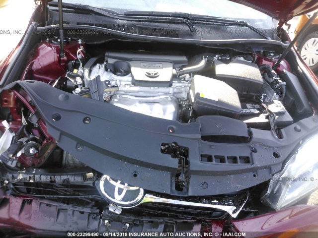 4T1BF1FK9FU981366 - 2015 TOYOTA CAMRY LE/XLE/SE/XSE RED photo 10