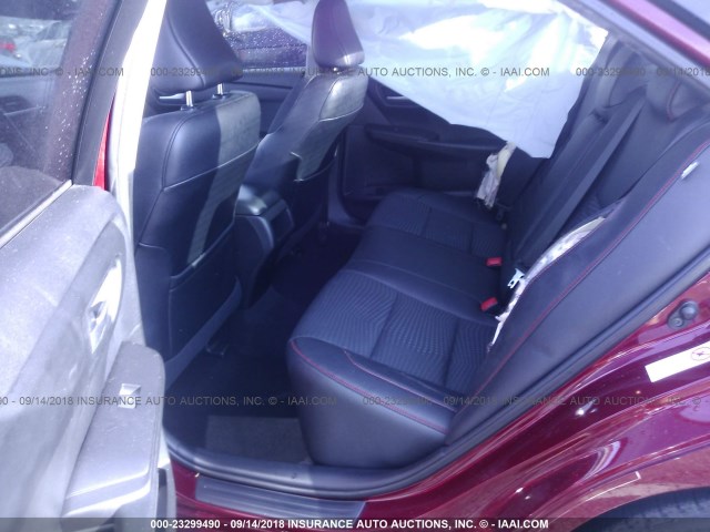 4T1BF1FK9FU981366 - 2015 TOYOTA CAMRY LE/XLE/SE/XSE RED photo 8