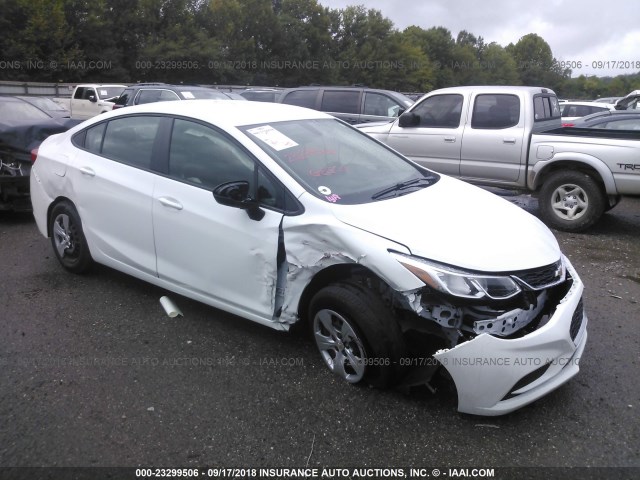 1G1BC5SM1J7147040 - 2018 CHEVROLET CRUZE LS WHITE photo 1