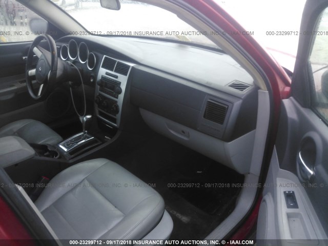 2B3KA43GX7H891380 - 2007 DODGE CHARGER SE/SXT MAROON photo 5