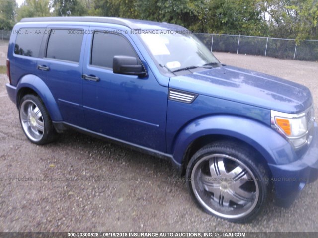 1D8GT58KX9W530657 - 2009 DODGE NITRO SLT BLUE photo 1