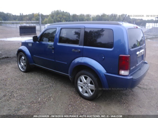 1D8GT58KX9W530657 - 2009 DODGE NITRO SLT BLUE photo 3