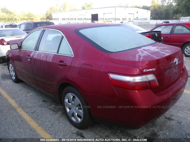 4T1BE46K98U206654 - 2008 TOYOTA CAMRY CE/LE/XLE/SE 红色 照片 3
