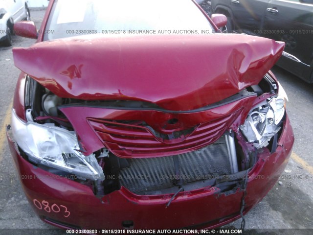 4T1BE46K98U206654 - 2008 TOYOTA CAMRY CE/LE/XLE/SE 红色 照片 6