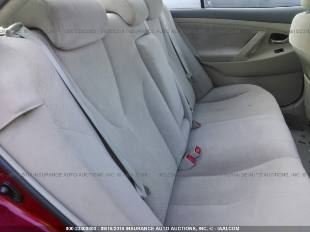 4T1BE46K98U206654 - 2008 TOYOTA CAMRY CE/LE/XLE/SE 红色 照片 8