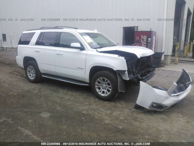 1GKS2AKC1FR647953 - 2015 GMC YUKON SLE WHITE photo 1