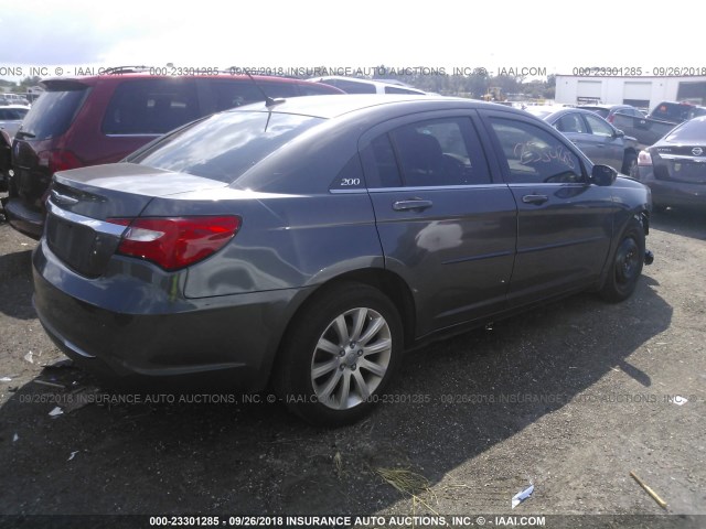 1C3CCBBG1EN235922 - 2014 CHRYSLER 200 TOURING GRAY photo 4