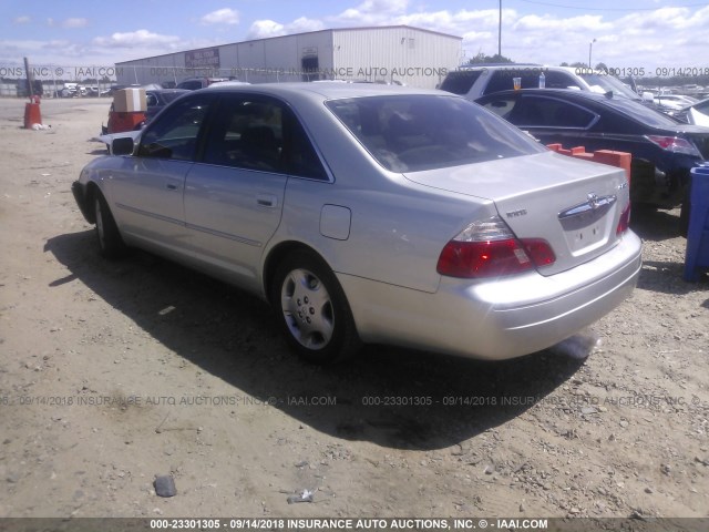 4T1BF28B13U296017 - 2003 TOYOTA AVALON XL/XLS SILVER photo 3